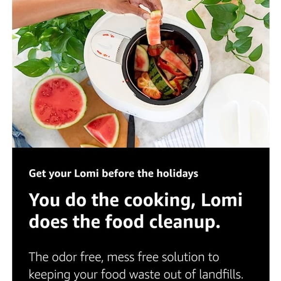 LOMI Classic Electric Kitchen Composter Smart Waste White New Open Box Fertilize - Picture 7 of 16